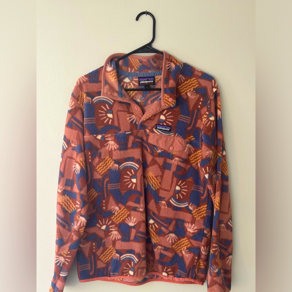 RARE Patagonia Synchilla W Canyon Block Big Sisu Sweater (Size M)